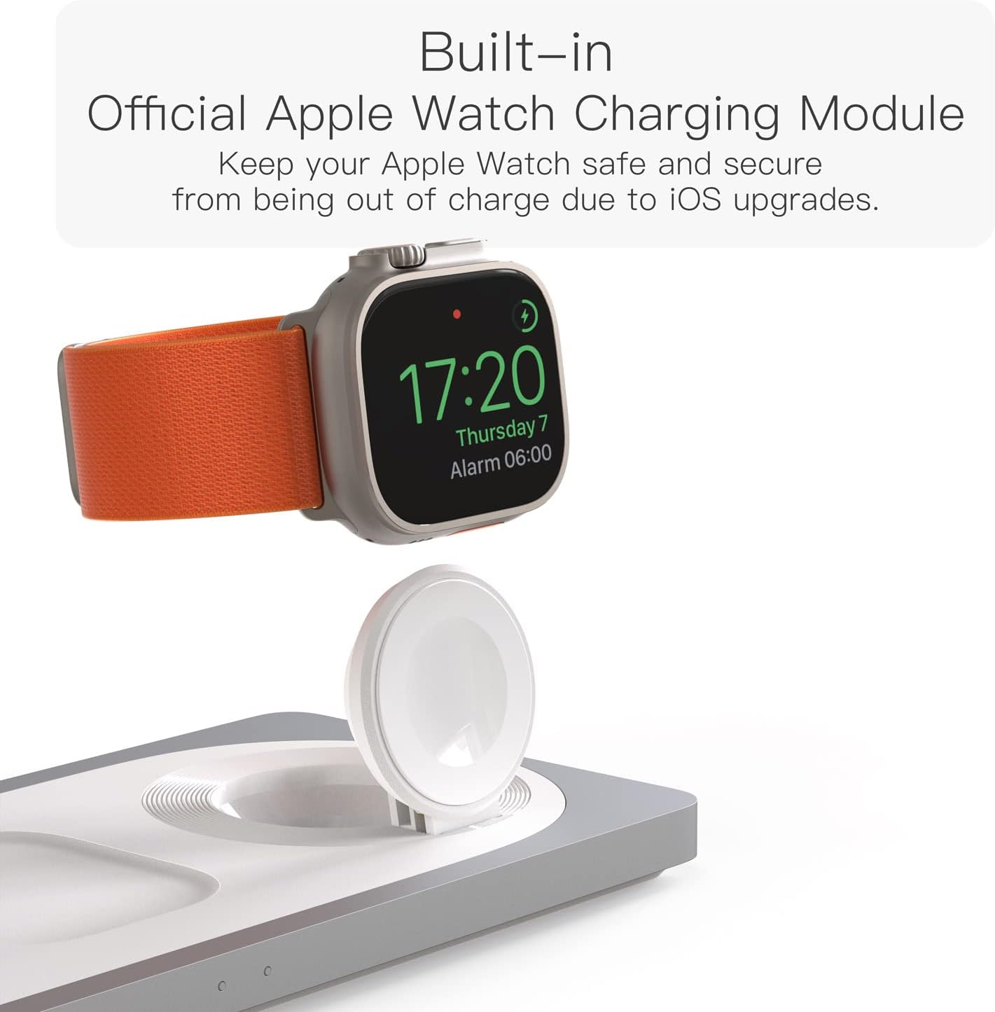 3 in 1 Charging Station for Apple - 22W Faster Mag-Safe Charger Stand for iPhone - Magnetic Wireless Charger Station for iPhone 14 13 12 Pro Max/Plus/Pro/Mini,iWatch Ultra/8/7/SE/6/5/4/3/2, AirPods