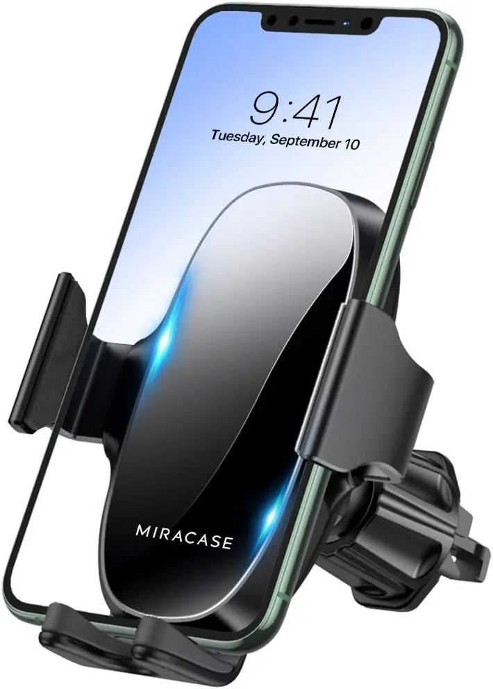 Miracase [Upgraded Car Phone Mount, Air Vent Cell Phone Holder, Universal Cradle Compatible with iPhone 14 Series/14 Pro Max/iPhone 13 Series/ 12/11/XR and More : Cell Phones  Accessories