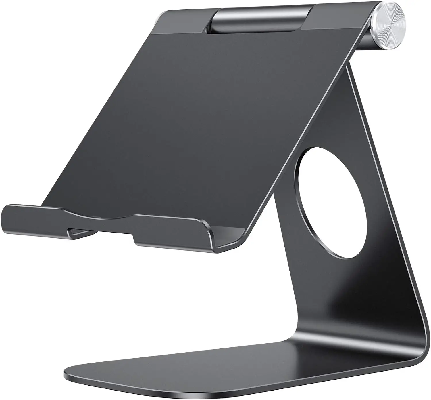 OMOTON Tablet Stand Holder Adjustable, T1 Desktop Aluminum Tablet Dock Cradle Compatible with iPad Air/Mini, iPad 10.2/9.7, iPad Pro 11/12.9, Samsung Tab and More, Rose Gold