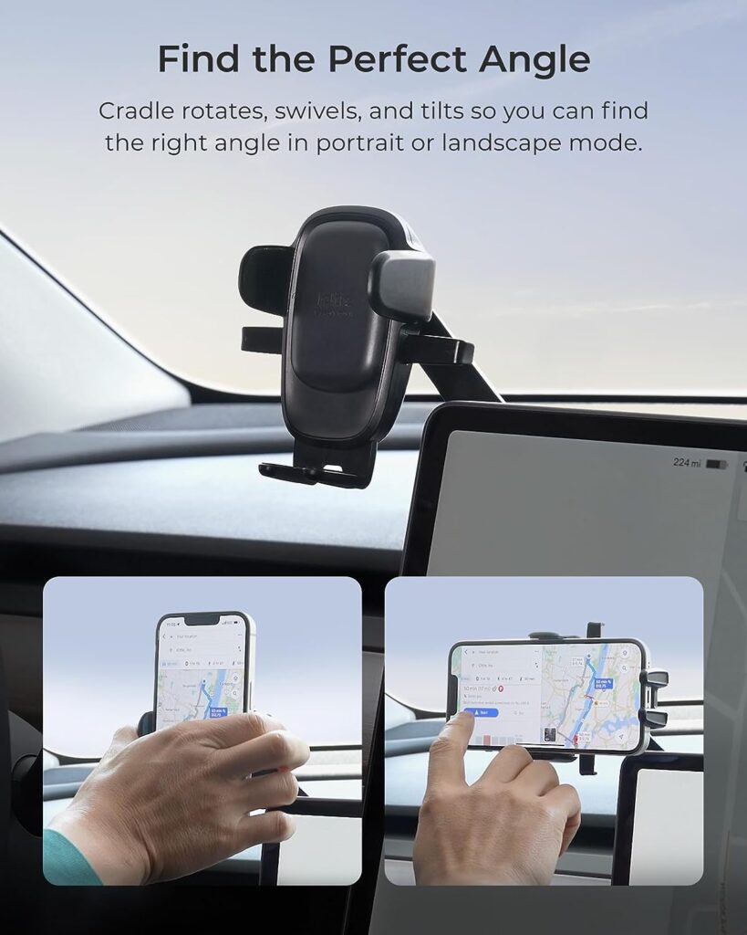 iOttie Easy One Touch 5 Dashboard  Windshield Universal Car Mount Phone Holder Desk Stand with Suction Cup Base and Telescopic Arm for iPhone, Samsung, Google, Huawei, Nokia, other Smartphones